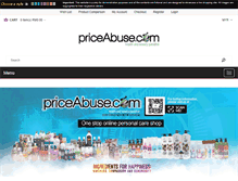 Tablet Screenshot of priceabuse.com